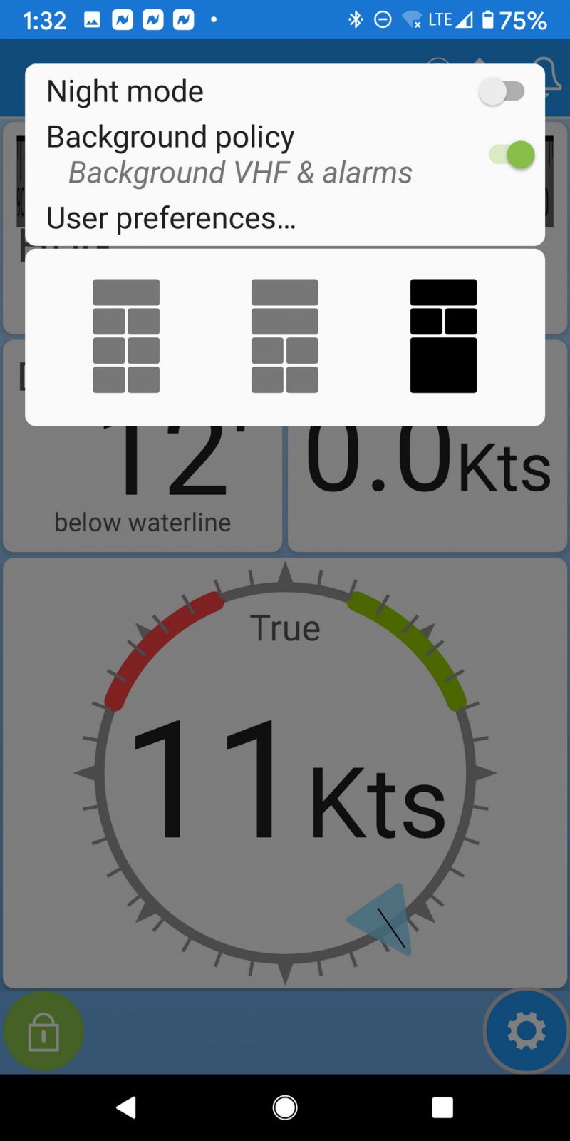 Instrument properties include data layouts
