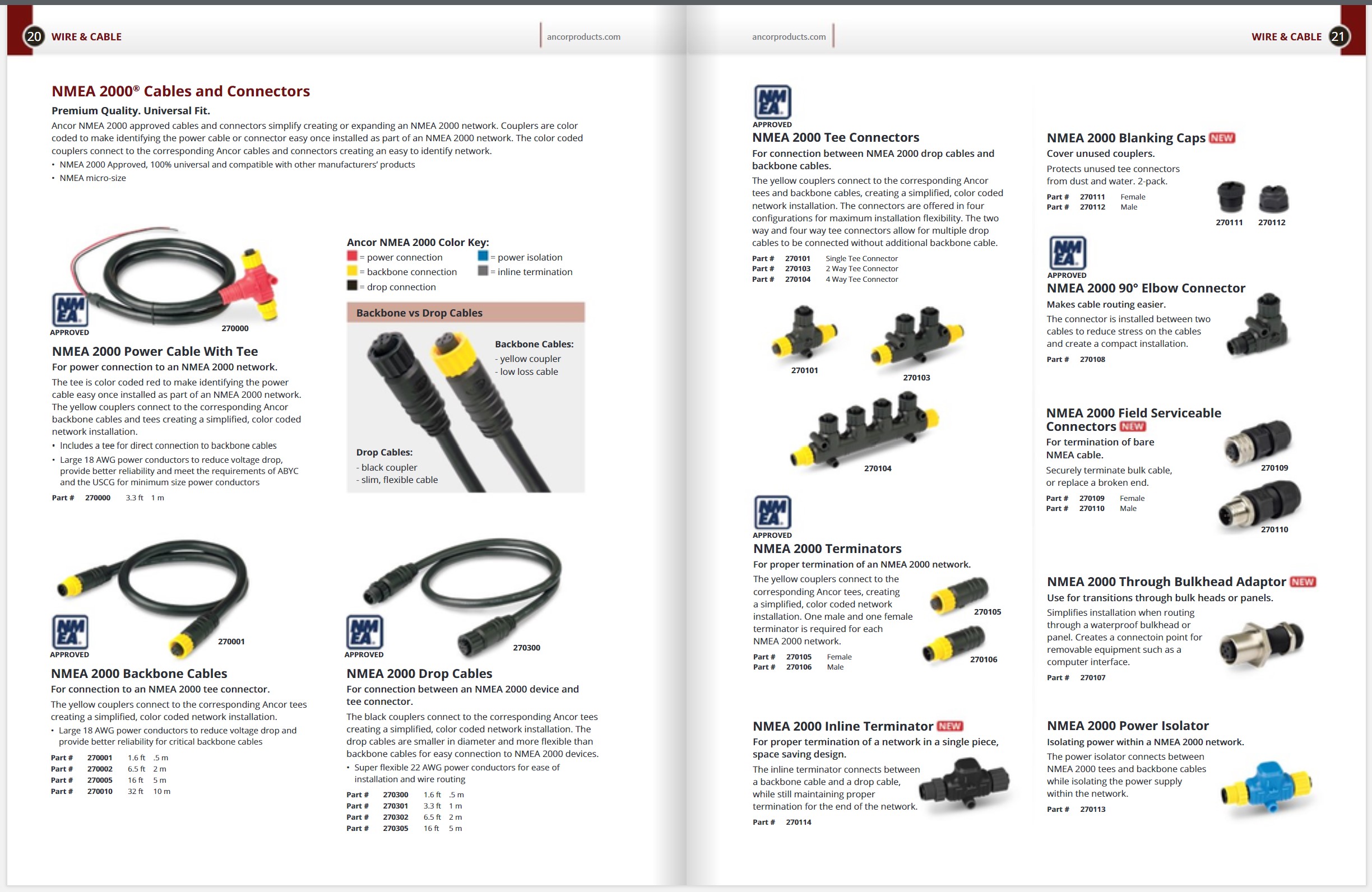 thumbnail image 2 of Raymarine NMEA 2000 Backbone Cable – 400mm (1.3ft / 15.5in) – For SeaTalk-NG – A06033 2 of 5