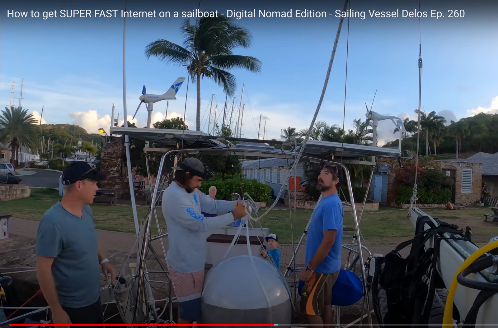 A ViaSat team helps install serious internet connection in 2020