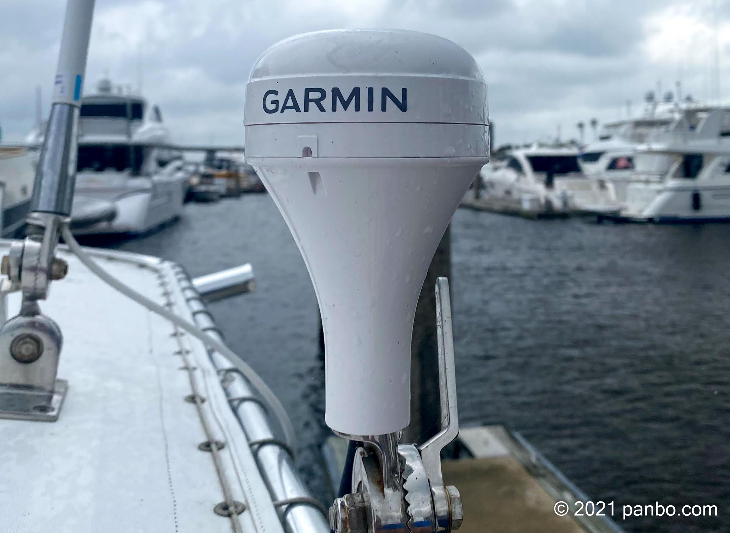 Garmin GPS 24xd: inexpensive Heading data to stabilize charts