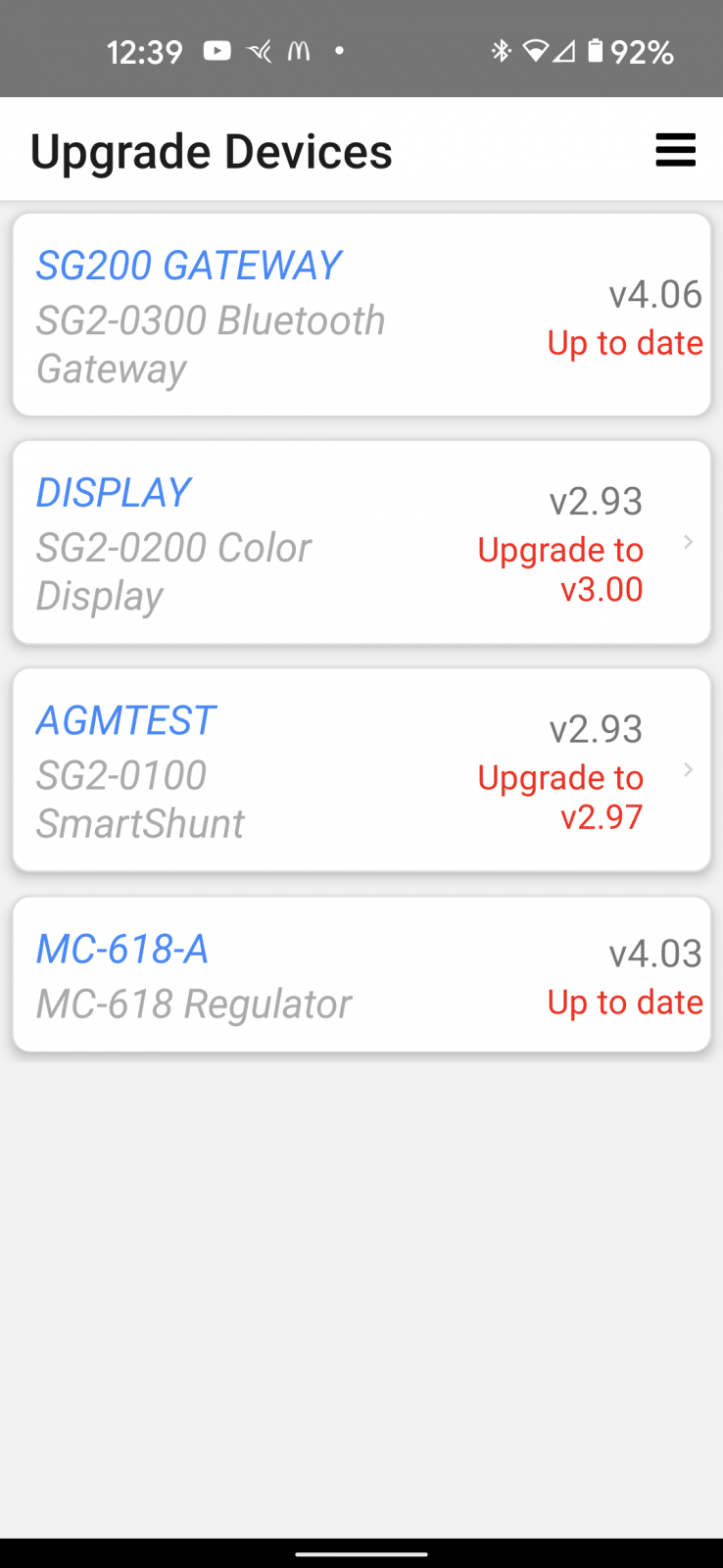These firmware updates ran fine