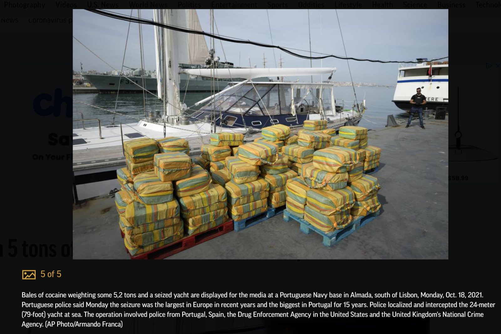 The Number of Small Fishing Vessels Smuggling Illegal Drugs Has