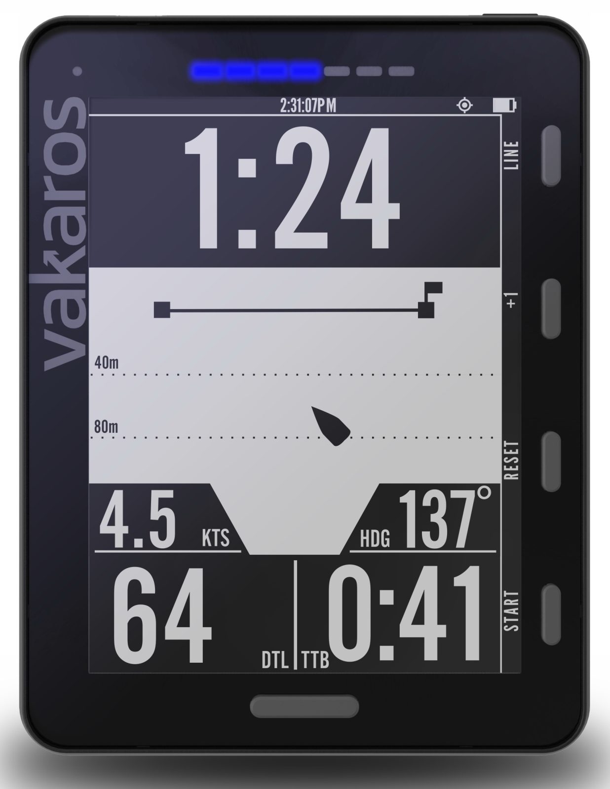 Atlas graphical start line screen