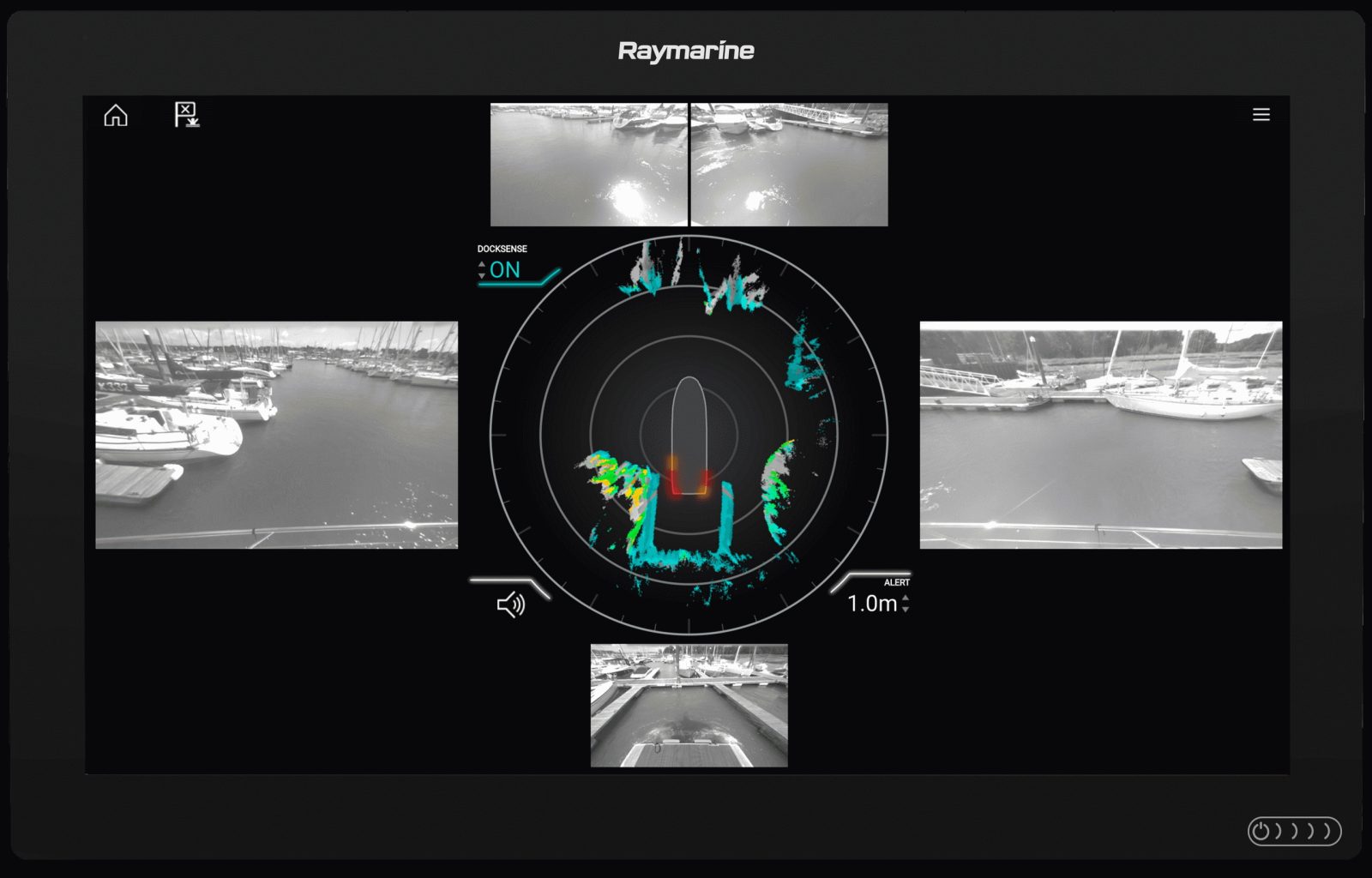 Raymarine Docksense Alert backing into slip