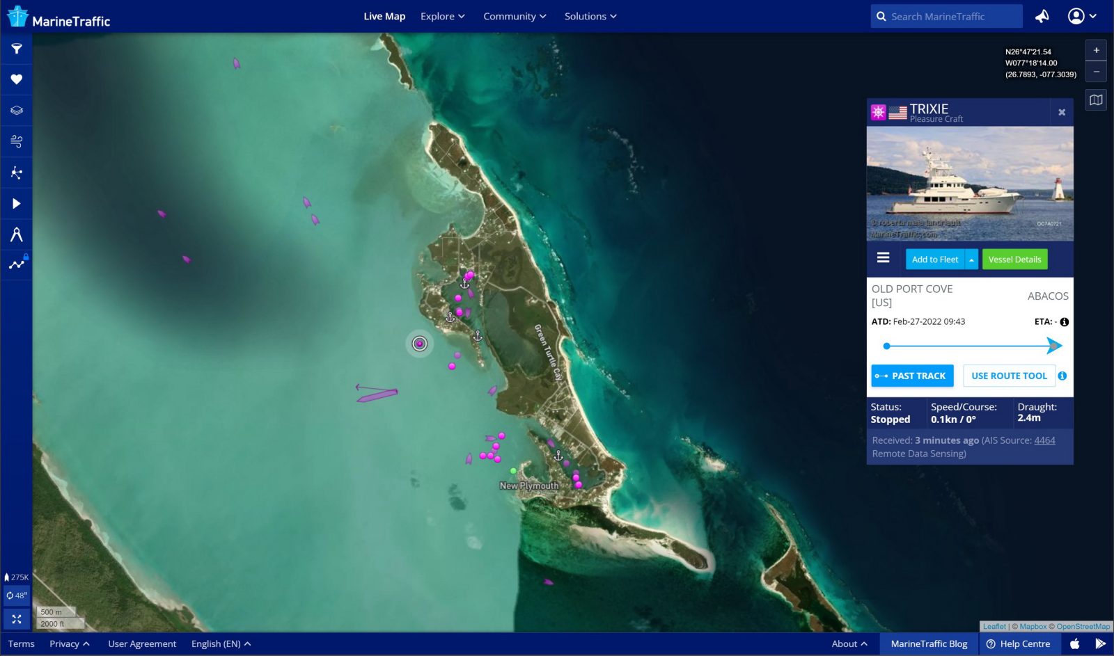 All these AIS targets were being sent to Marine Traffic by one vessel's DataHub, with little effort or cost