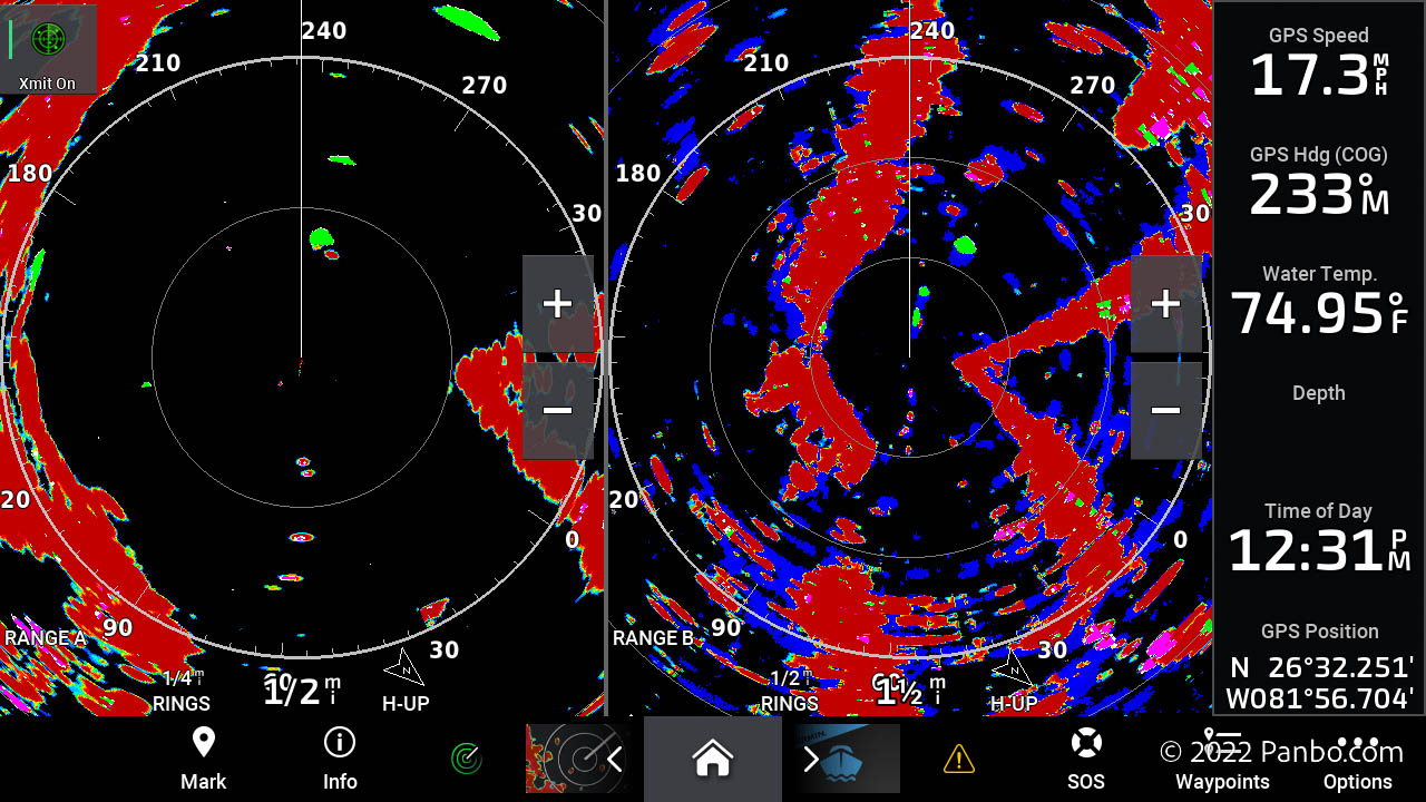 Garmin, Raymarine, and Simrad enclosed radars compared, part 2 - Panbo