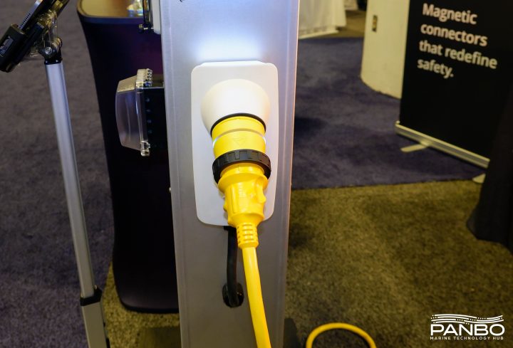 VoltSafe's pedestal and shore power box