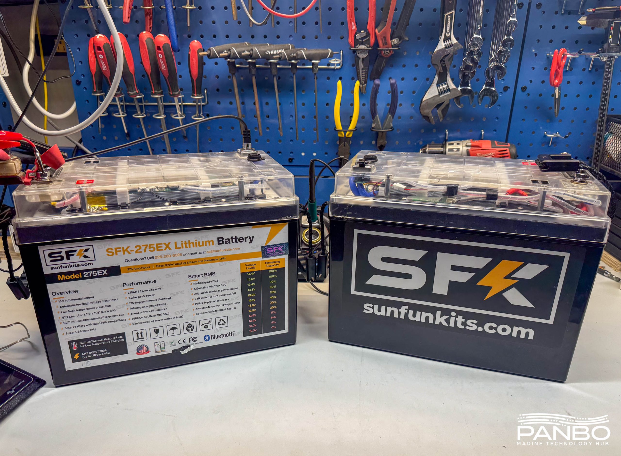 SFK 275EX, space efficient and feature packed LiFePO4 battery - Panbo